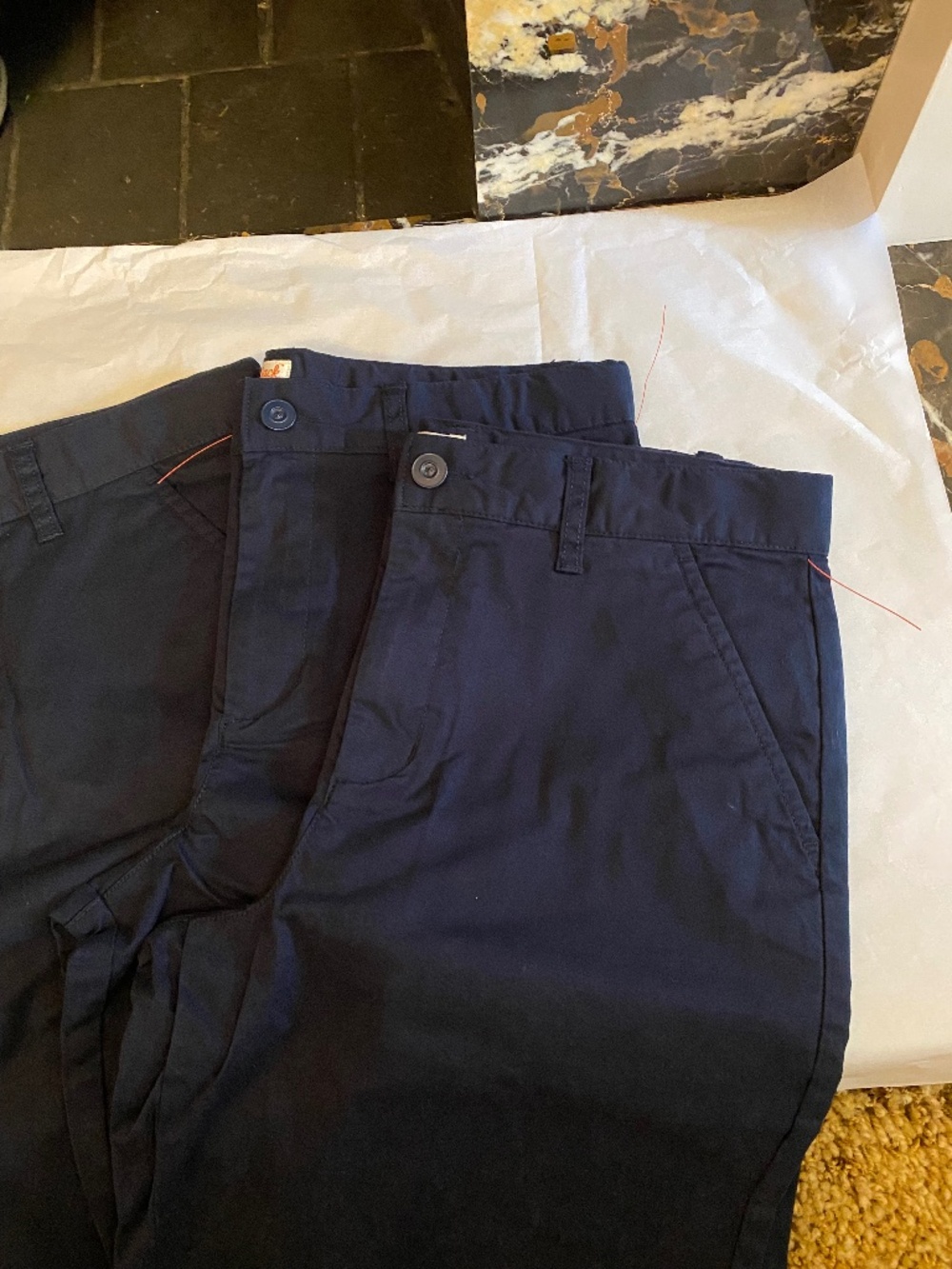 CAT & JACK BOYS UNIFORM SHORTS SIZE 16 REGULAR YOUTH NAVY BLUE SET OF 3 PR NEW